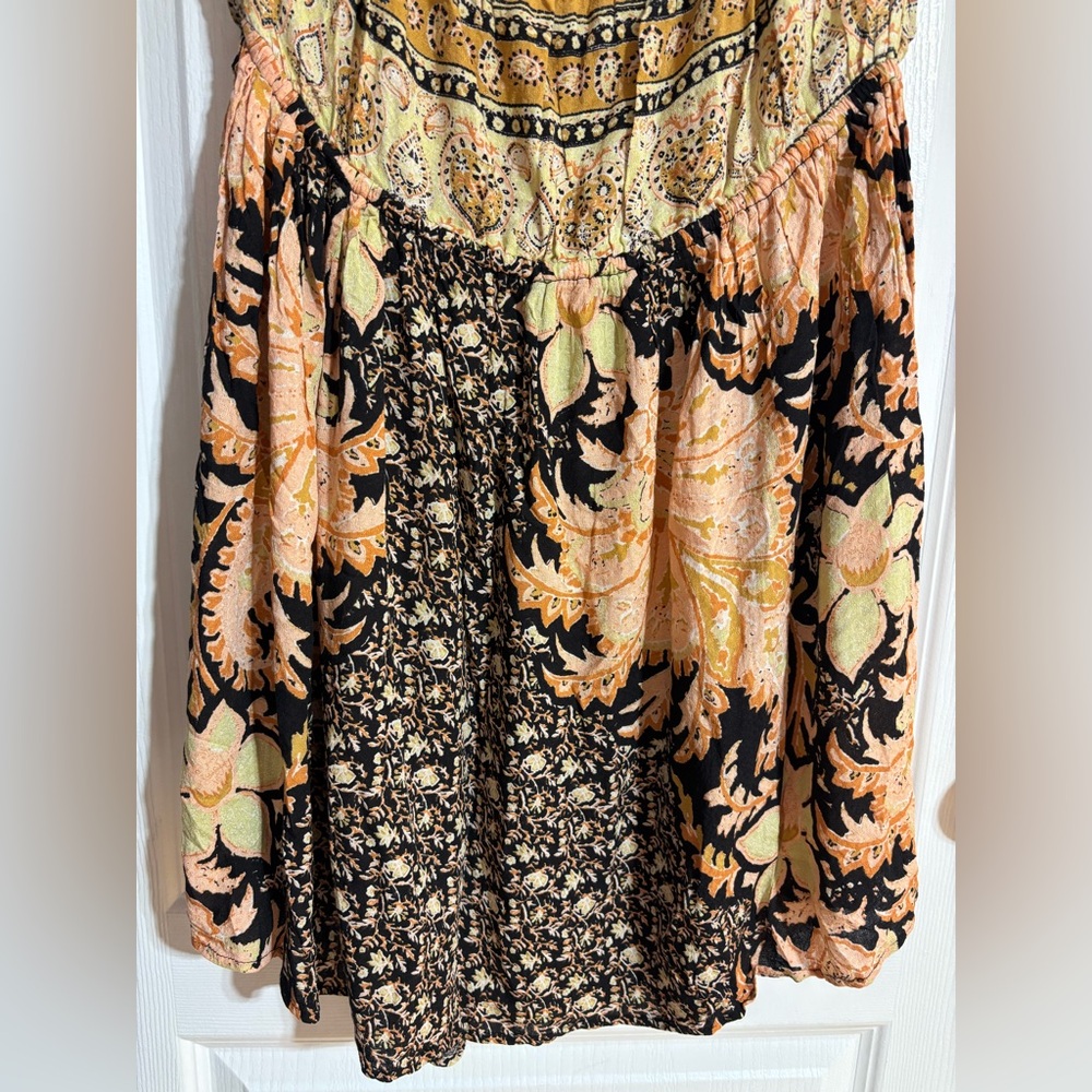 Free People Intimately Bali Mariposa Patterned Colourful Mini Slip Dress Medium - Picture 13 of 16